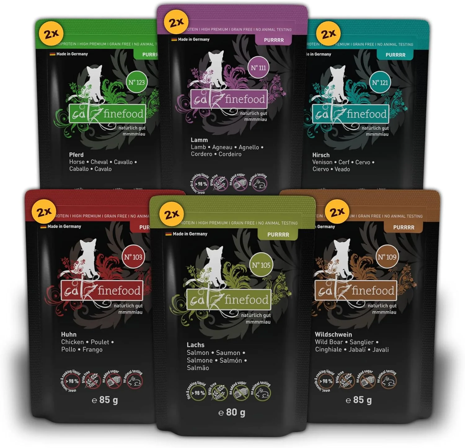 Catz Finefood Purrrr Collection – Monoprotein-Nassfutter für Katzen